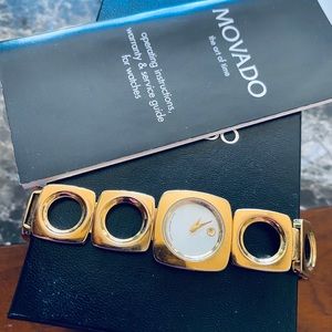 Movado gold watch authentic